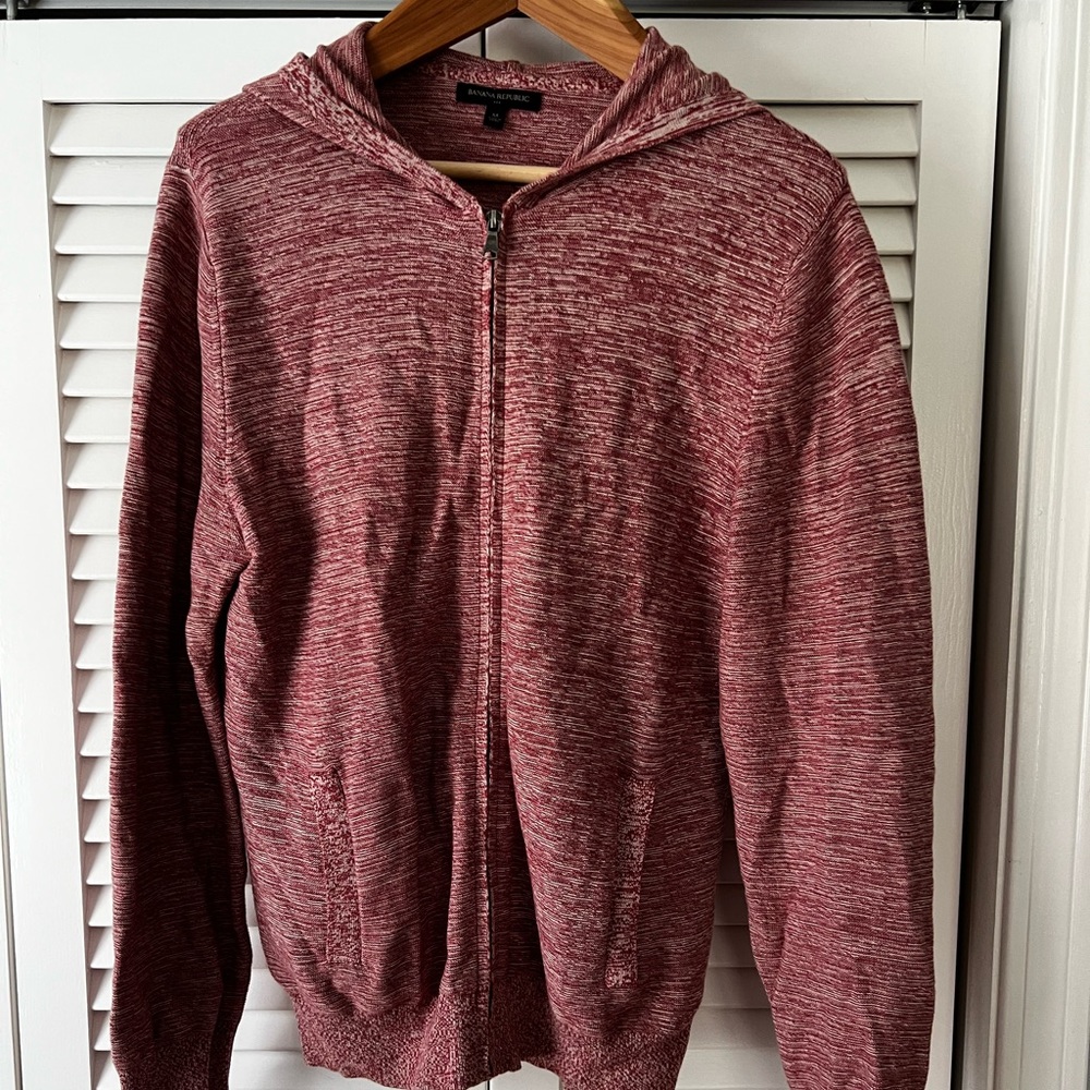 Banana republic long sleeve zip up hoodie size medium